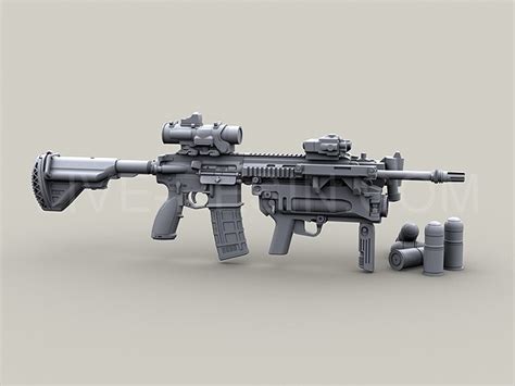 Heckler Koch Hk Modular Assault Rifle Long And Short Barrel With