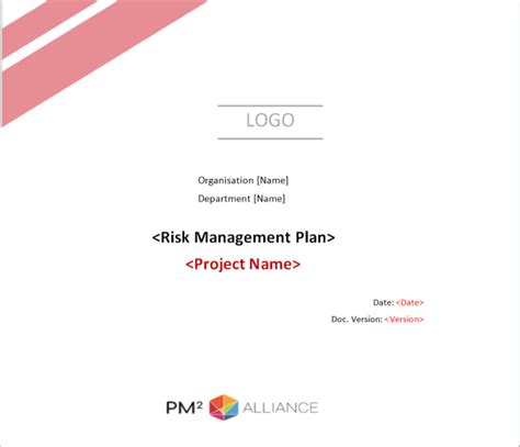 15+ Official Risk Management Plan Templates [Word & Excel] - Templates Show