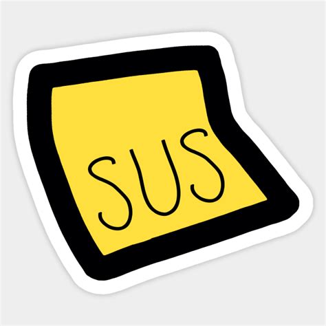 SUS - Among US - Among Us - Sticker | TeePublic