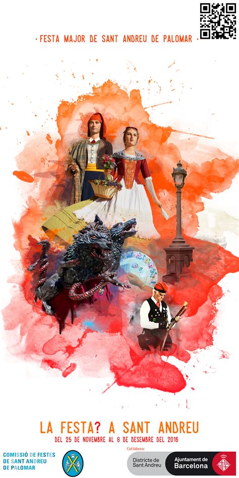 Cartell Festa Major 2016 Comissió de Festes de Sant Andreu de Palomar