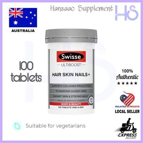 Swisse Australia Ultiboost Hair Skin Nails 100 Or 180 Tablets One A