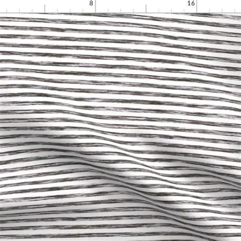 Classic Black And White Stripe Fabric By The Yard Designer Etsy