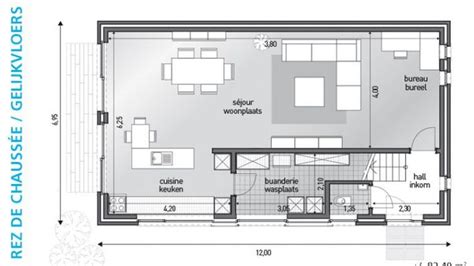 Moderne Woning Op Maat 286 Grondplan Gelijksvloers Grondplan