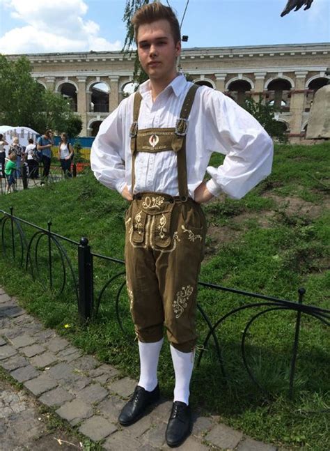 Lederhosen And Bundhosen Male Folk Clothing In Germany National