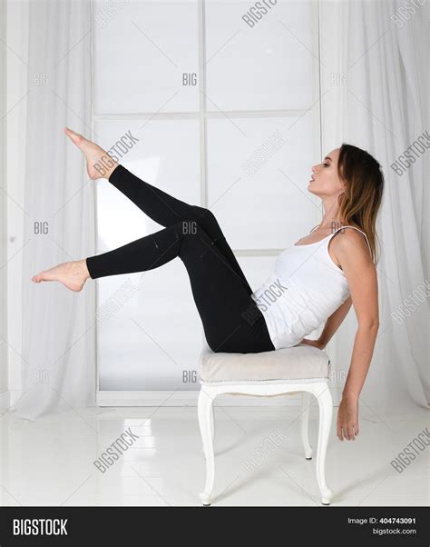 Woman Sits Barefoot Image And Photo Free Trial Bigstock