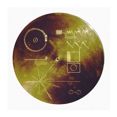 Voyager 1 And 2 Golden Record Sounds Of Earth Canvas Print Zazzle