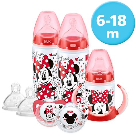 NUK Disney Babyflasche Schnuller Schnabeltasse 6 18 Monate Minnie