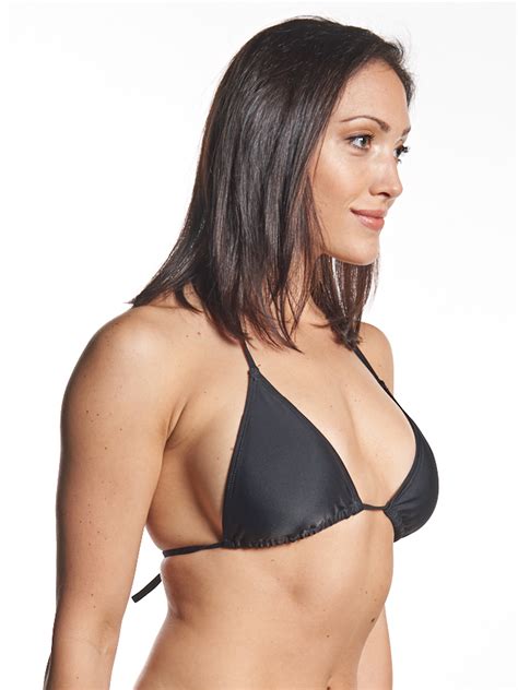 Popina String Bikini Top Black