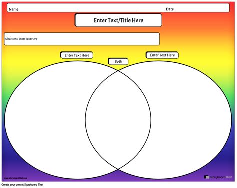 Diagrama De Venn Hoja De Trabajo 10 Storyboard