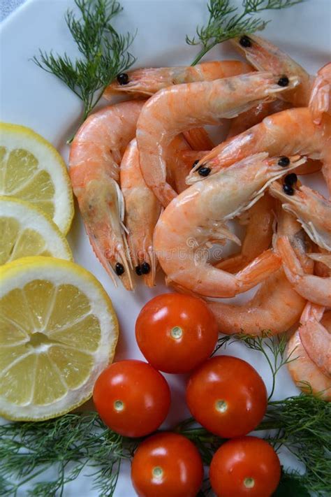 Prawns Latin Caridea As Food Delicacy Stock Image Image Of