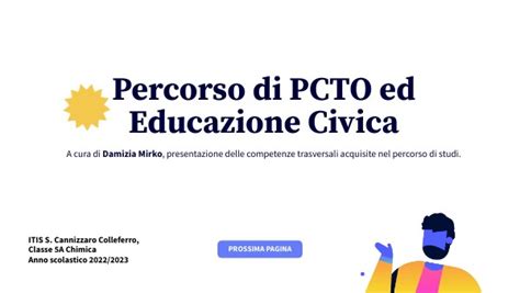 Pcto E Percorso Formativo