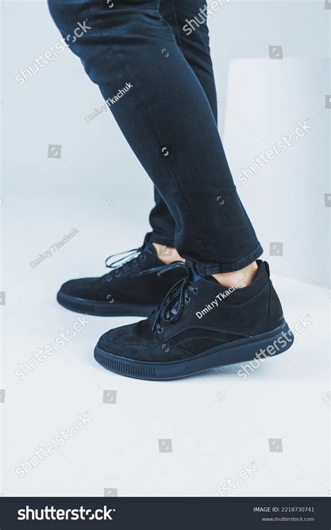 Mens Casual Shoes Black Color Made Stock Photo 2218730741 Shutterstock
