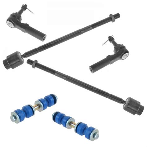 Front Inner Outer Tie Rod End Sway Bar Link Steering Suspension Kit Set 6pc New Ebay