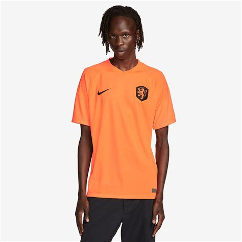 Nike Netherlands 2022 Home Dri Fit Stadium Ss Total Orangeblack