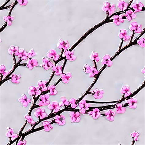 Cherry Blossom Charm Delicate Cherry Blossom Branches in a Graceful ...