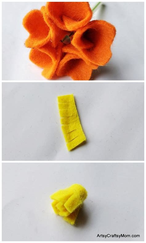 Easy No Sew Felt Flower Craft To Make With Kids Free Template Included