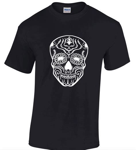 Sugar Skull T Shirt Etsy