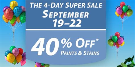 Sherwin Williams 4 Day Sale 40 Off Paint And Stains Southern Savers