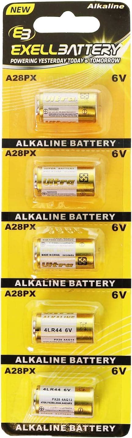 5pc Exell A28px 6v Alkaline Battery L544bp V28pxl K28l Px28a A544 Health And Household