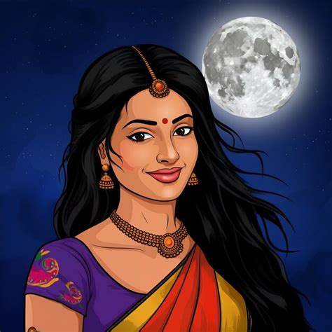 Happy Sharad Purnima Festival Background Premium Ai Generated Image