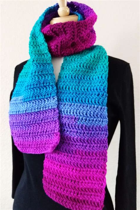 Easy Beginner Double Crochet Scarf – The Crochet Architect