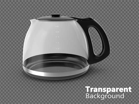 Premium PSD Glass Kettle On Transparent Background