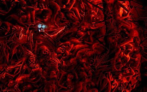 Romantically Apocalyptic Background Black And Red Horror Hd