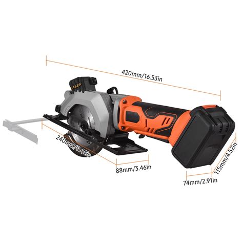 Professional Cordless Mini Circular Saw 20v 3400rpm Circular Saw 20ah Lithium Battery Laser