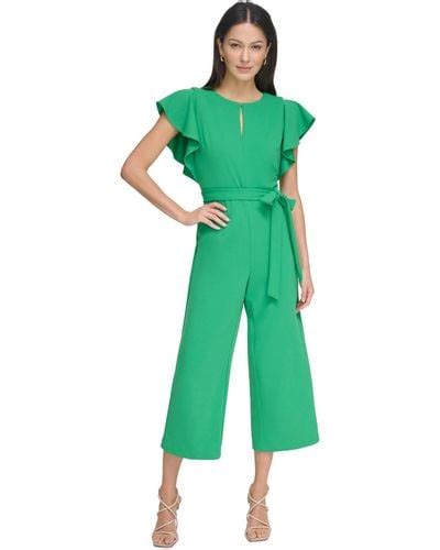 Green Dkny Jumpsuits And Rompers For Women Lyst