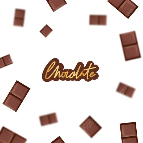 Bar Png Coklat Jatuh Dengan Efek Kabur Cokelat Batang Coklat Clipart