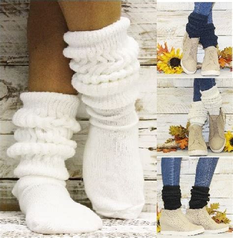 Thick Cotton Slouch Socks For Women Fall Trend 2019 Slouch Socks