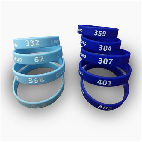 100 Pulseiras De Silicone Personalizadas E Numeradas Elo7