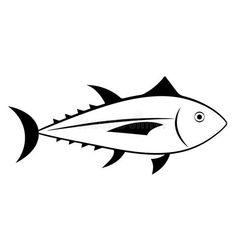 Fish Outline Drawing Stock Vector Illustration Of Graphic