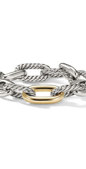 David Yurman Women S DY Madison Chain Bracelet With 18K Yellow Gold