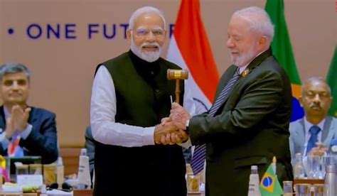 Modi Hands Over Gavel To Brazil S Lula Da Silva As Delhi G Summit