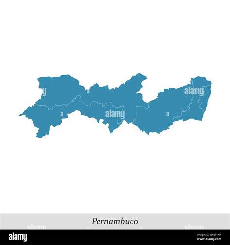 Mapa vectorial de pernambuco fotografías e imágenes de alta resolución