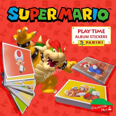 PANINI SUPER MARIO Playtime COMPLETE Sticker Collection 1 144 M1 32