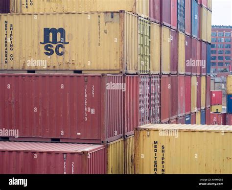 Colourful Shipping Containers Hi Res Stock Photography And Images Alamy