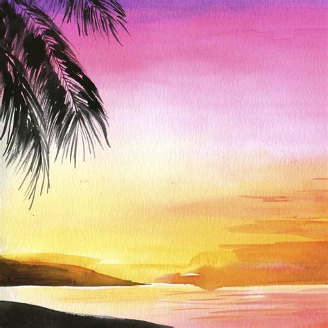 How To Paint Sunsets In Watercolour – Warehouse of Ideas