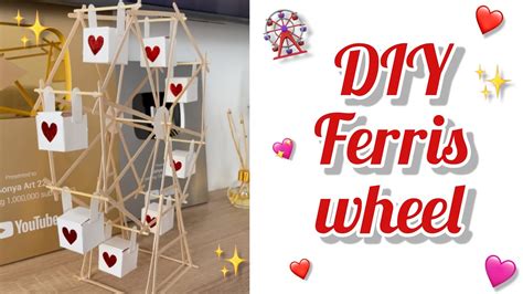 Diy Ferris Wheel Popsiclesticks Crafts How To Make A Popsicle Stick Ferris Wheel 🎡 Youtube