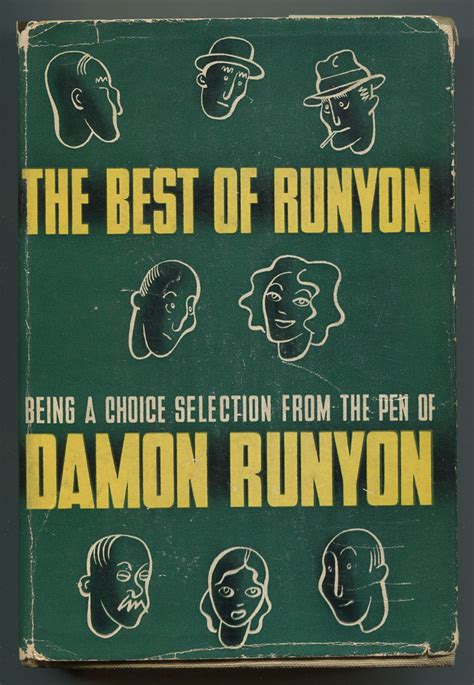 The Best Of Runyon By Runyon Damon Very Good Hardcover 1938