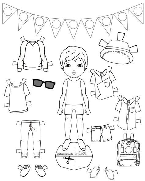 Black And White Paper Dolls