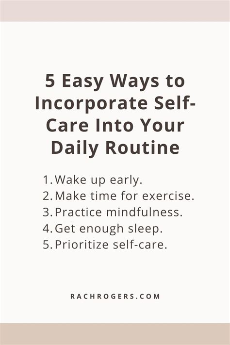 Easy Ways To Incorporate Self Care Into Your Daily Routine