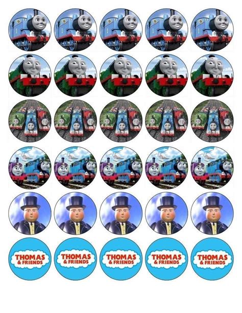 Thomas Friends Thomas The Tank Engine Edible Cupcake Topper Images