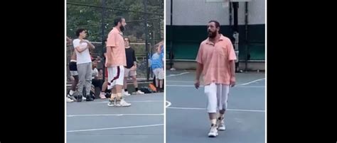 Adam Sandler Plays In A Random Pick-Up Basketball Game | The Daily Caller