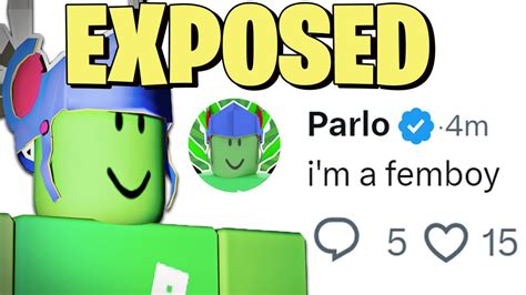 Parlo Disgusting Behavior Exposed Worst Roblox Youtuber Youtube