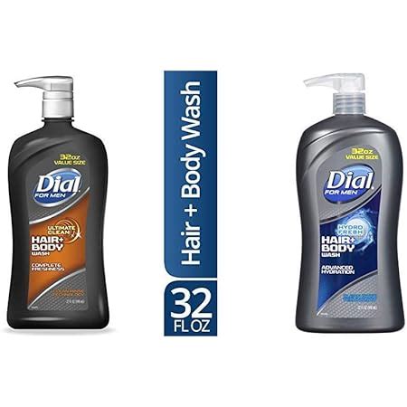 Amazon Dial Men 3in1 Body Hair And Face Wash Hydro Fresh 32 Fl