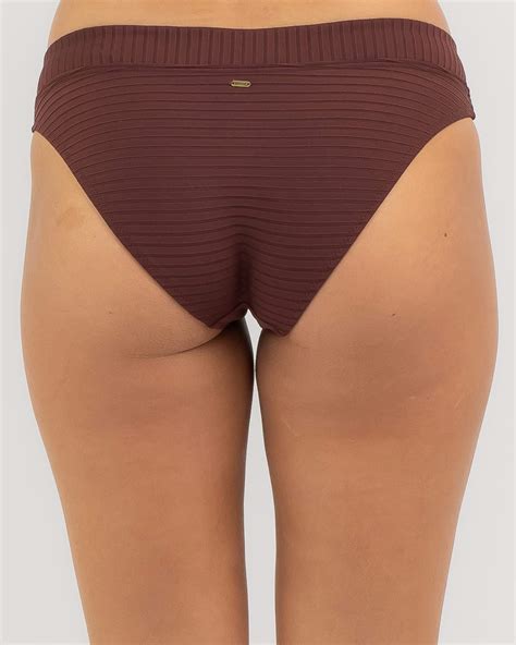 Shop Rip Curl Premium Surf Classic Bikini Bottom In Plum Fast Shipping Easy Returns City