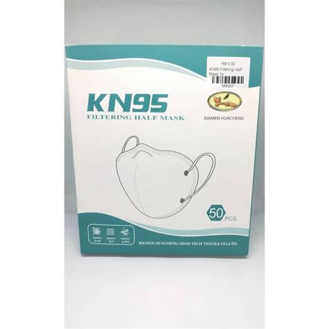 Xiamen Huacheng Kn Filtering Half Mask Box Ps Shopee Malaysia