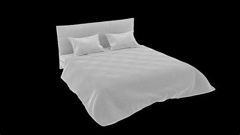 Modern Comfortable Double Bed 3d Model Turbosquid 1831736